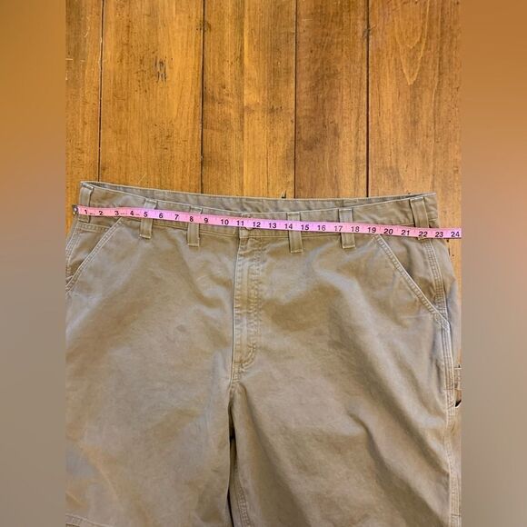 Carhartt Relaxed Fit Khaki Carpenter Cargo Shorts Size 46 - Picture 7 of 11
